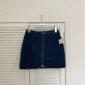 NWT Free People Layla denim mini skirt